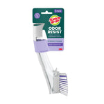 Scotch-Brite Odor Resist soap-control dishwand brush in packaging with purple label