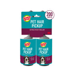Packaged Scotch-Brite Pet Hair Pickup double refill pack showing two rollers and retail hang card with brand logo
