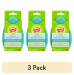 Three Scotch-Brite tub & tile scrubber refill packages in green hang-card packaging shown side-by-side