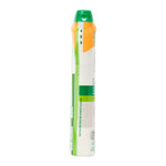 Side view of a Scrub Daddy Cif Cleanboost cleaning cream bottle showing slim profile and green cap