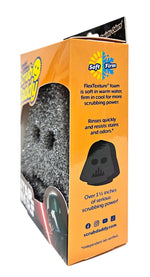 Side panel of Scrub Daddy Star Wars packaging highlighting FlexTexture text and Darth Vader sponge graphic