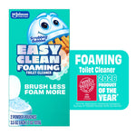 Box-style product packaging for Scrubbing Bubbles Easy Clean Foaming toilet cleaner with mascot and callouts