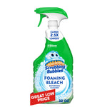 Single Scrubbing Bubbles Foaming Bleach bathroom cleaner bottle with green spray top and label reading Foaming Bleach
