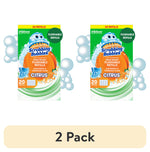 Two Scrubbing Bubbles Fresh Brush Citrus refill boxes shown side by side with bubbles and citrus graphics
