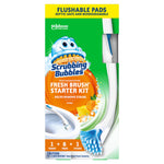 Scrubbing Bubbles Fresh Brush starter kit packaging showing wand, brush head, citrus graphic and brand logo