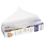 Partially opened Seal a Meal box with textured vacuum sealer bags fanned out above the packaging