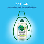 Seventh Generation Ultra Power+ bottle centered on blue background with large '66 Loads' text and outline graphic