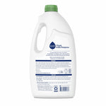 Back of a Seventh Generation dishwasher detergent jug showing ingredient and usage text