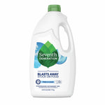 White jug of Seventh Generation dishwasher detergent gel with green leaf logo and front label