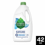 Seventh Generation dishwasher detergent front jug with green cap and 42 oz badge in corner