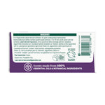 Ingredients and barcode panel on the back of a Seventh Generation Fresh Lavender fabric softener sheets box