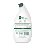 Rear view of Seventh Generation Toilet Bowl Cleaner bottle showing ingredients, barcode and product information on white label