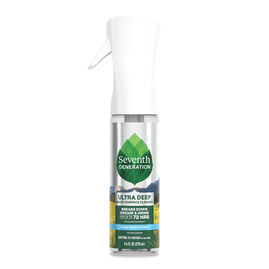 Seventh Generation Ultra Deep multi-surface cleaner bottle on white background
