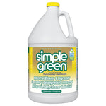 White one-gallon Simple Green jug with yellow cap and large lemon-themed product label for industrial cleaner