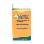 Side panel of Sponge Daddy retail box listing My ResoFoam benefits with visible sponge tops
