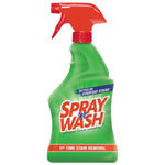 Green Spray 'n Wash trigger bottle with red nozzle and prominent logo on a white background