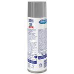 Rear view of a Sprayway stainless steel cleaner & polish aerosol can showing product text and caution label.