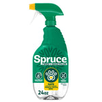 Green Spruce 24 oz weed & grass killer trigger-spray bottle on a white background, label notes safe for people, pets & bees.