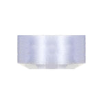 Stacked clear plastic plates shown from the side, wrapped in clear packaging