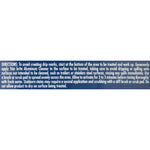 Close-up strip of printed directions from the Star brite aluminum cleaner label with application and rinse instructions.