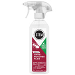 White STEM spray bottle labeled “Kills Ants Roaches Flies” with trigger spray and product label