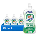 Packaged presentation showing multiple Suavitel Refresher bottles with a blue 10 Pack label on white background