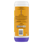 Rear view of Swiffer Antibac PowerMop refill bottle showing usage directions, barcode and storage information