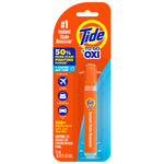 Retail blister pack of Tide To Go OXI instant stain remover pen on white background with visible brand and product claims