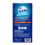 Back panel of Ty-D-Bol Ultra Foam packaging showing product claims, directions and barcode