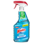 Windex Original blue glass cleaner spray bottle with red trigger and front label visible.