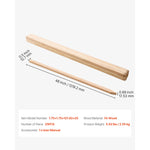 Two wooden stakes displayed with measurement callouts showing 48 inch length and width dimensions