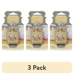 Three Yankee Candle Car Jar Ultimate vanilla cupcake air fresheners in retail blister packs with a 3 Pack label