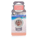 Yankee Candle Pink Sands smart scent vent clip packaged on branded card with beach artwork