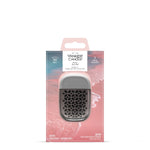 Yankee Candle Sidekick visor clip in pewter packaging labeled Pink Sands fragrance refill