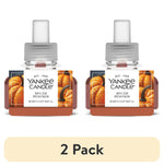Two Yankee Candle Spiced Pumpkin ScentPlug refill bottles side by side with a 2 Pack label beneath.