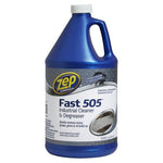 Blue Zep commercial gallon jug showing front label for Fast 505 industrial cleaner and degreaser
